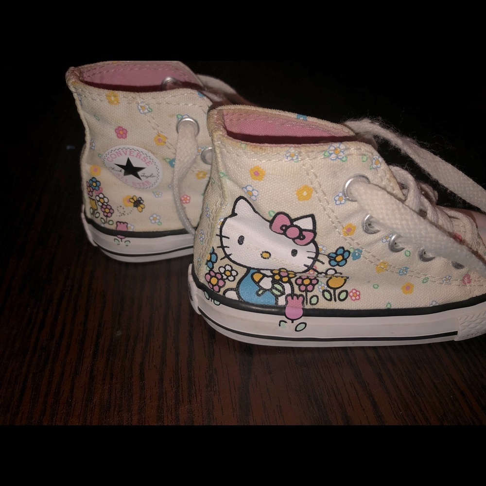 Toddler Size 5 Hello Kitty Converse High Tops